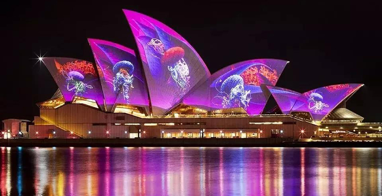 绚丽的灯光，多样的音乐，绝妙的创意， ?悉尼灯光音乐节惊艳亮相